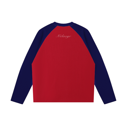 Mélange Raglan Long-Sleeve