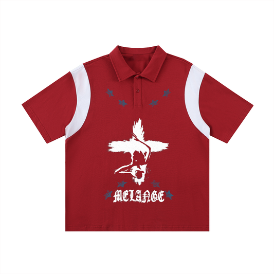Mélange Contrast Polo