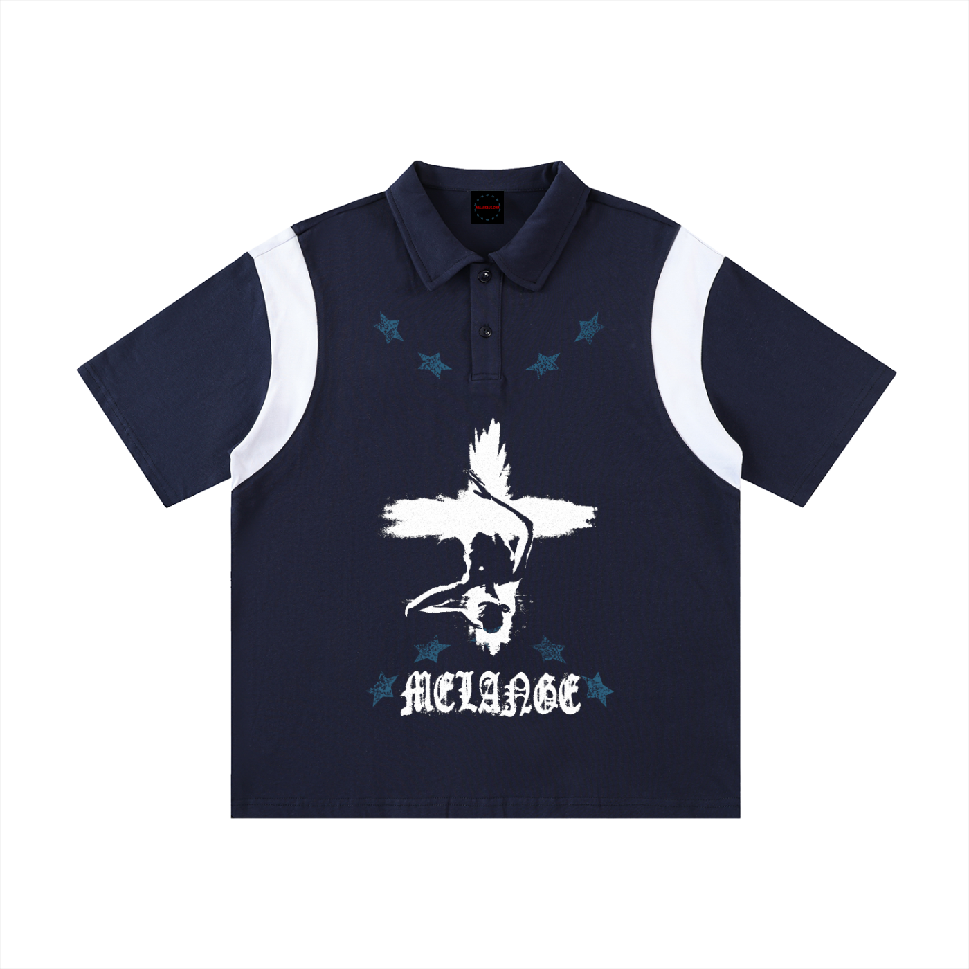 Mélange Contrast Polo