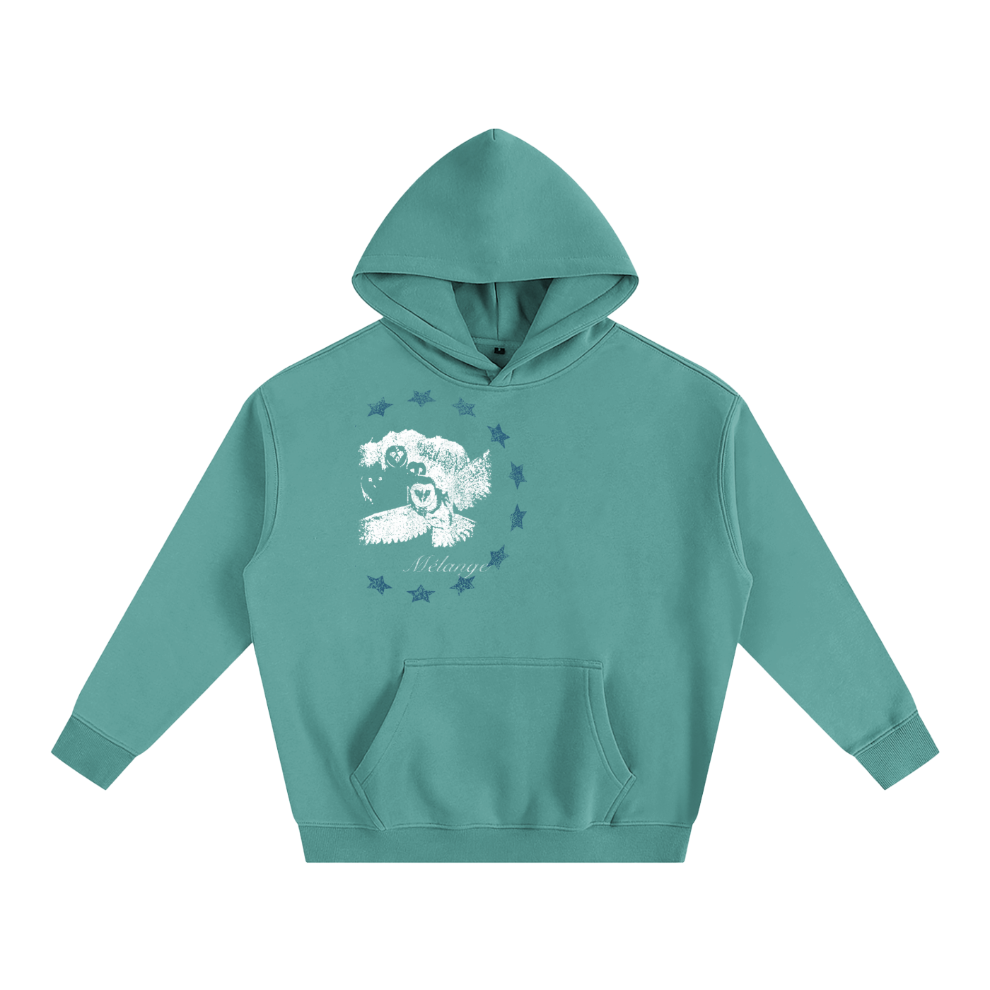 Mélange Oversize Fleeced Hoodie