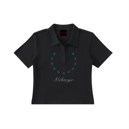 Mélange Fem Bodycon Polo