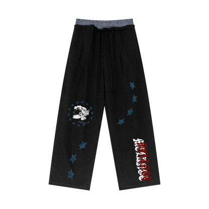 Mélange Double Waist Pants